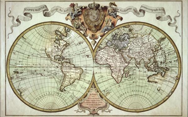 飘带与世界地图图片