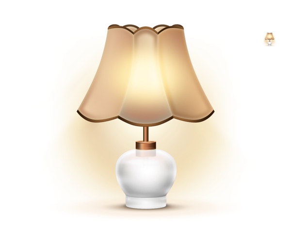 网页UI台灯icon图标设计