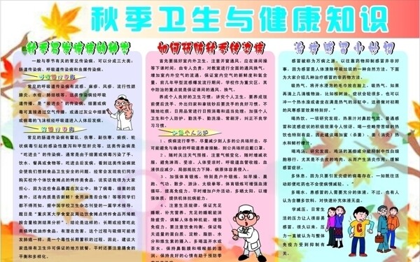 小学秋季健康知识图片