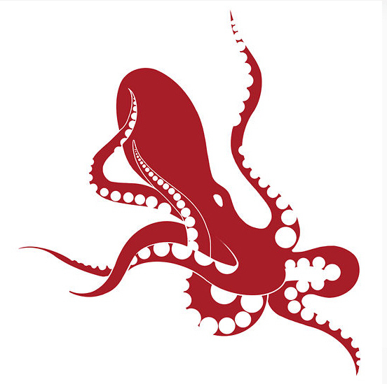 位图动物章鱼色彩红色免费素材