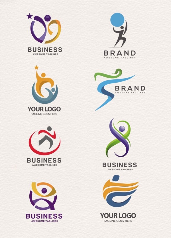 创意矢量商业标志logo图片素材