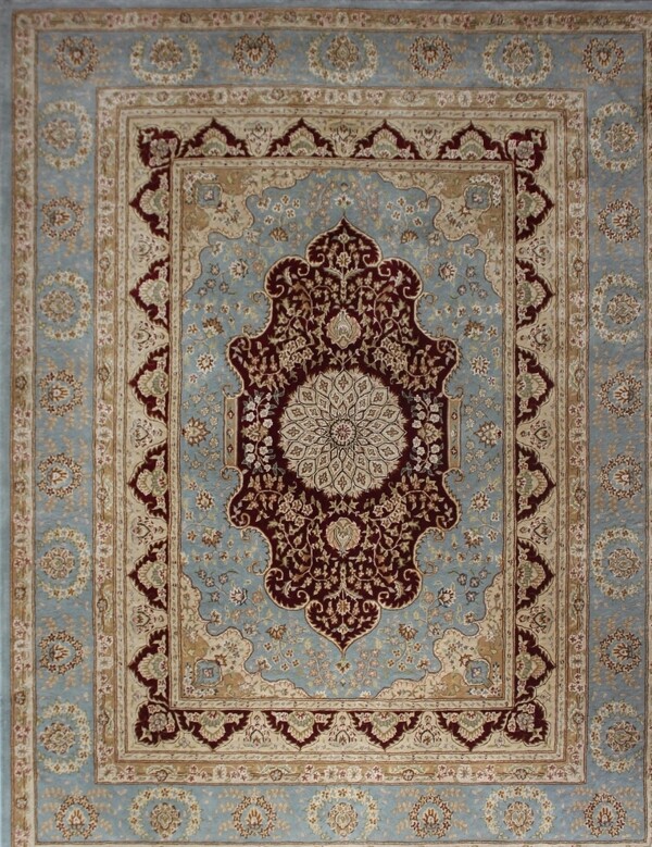 美式波斯地毯图片花卉设计师