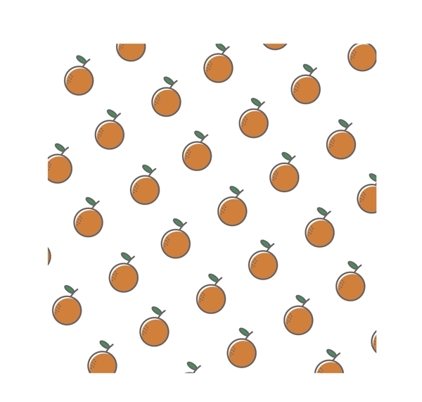 手绘橙子装饰图案背景