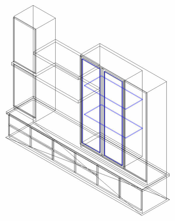 双层多模组合柜