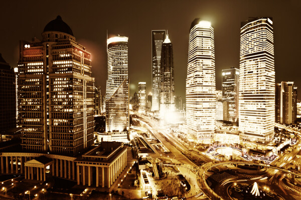 美丽上海夜景图片