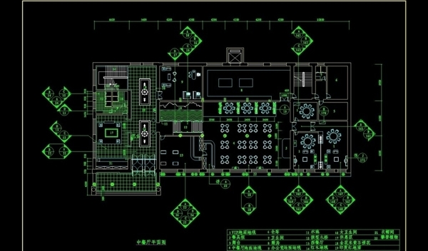 CAD餐厅设计素材中餐厅图片
