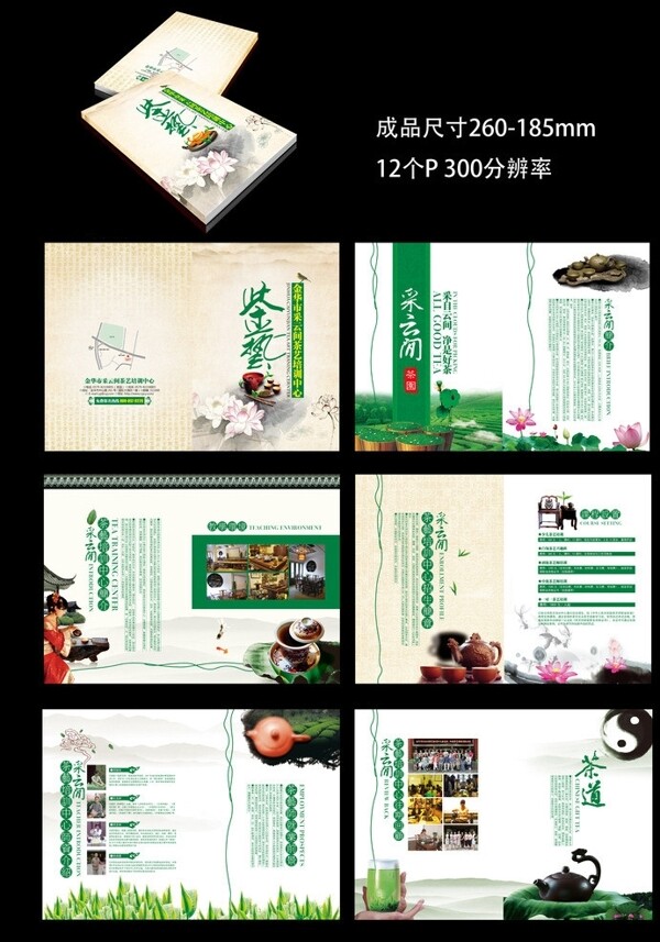 茶艺培训中心画册图片