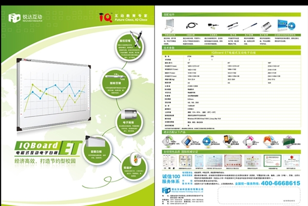 电磁ET电子白板产品彩页图片