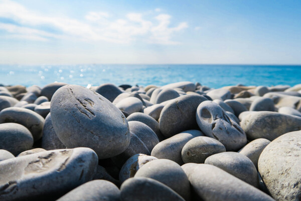 岩石海边海洋自然生态背景素材