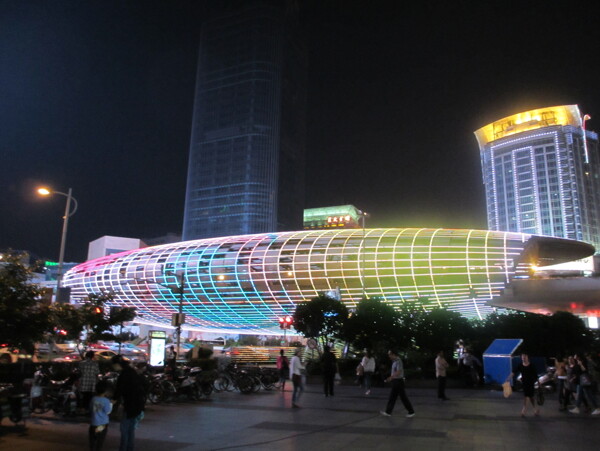 上海五角场夜景图片