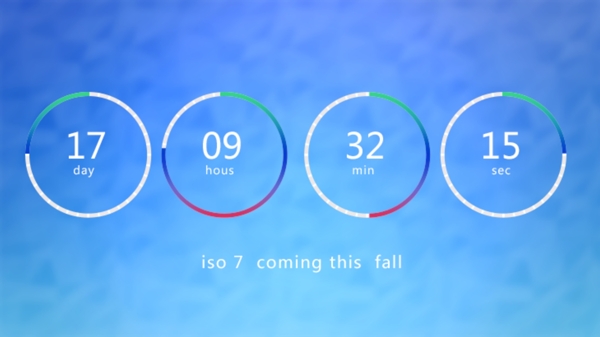 IOS7风格的倒数计时器