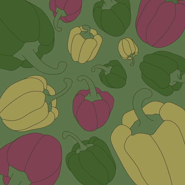 卡通蔬菜背景