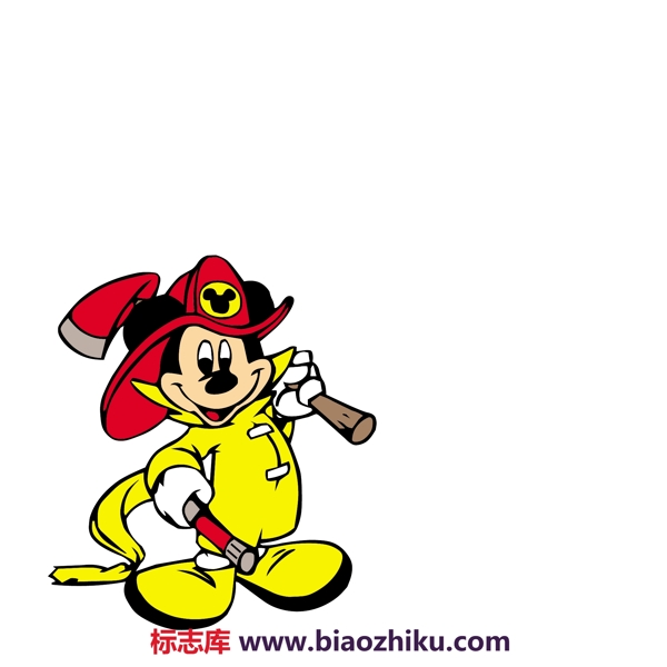 MickeyMouseFiremanlogo设计欣赏MickeyMouseFireman卡通形象标志下载标志设计欣赏