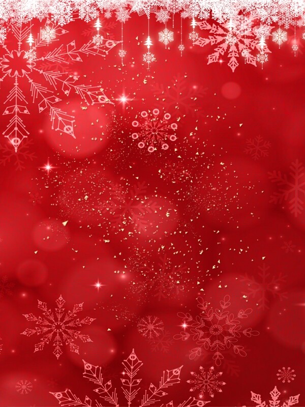 时尚大气红色圣诞节海报活动背景