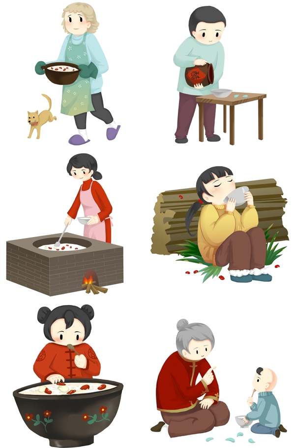 中国传统节日腊八习俗套图