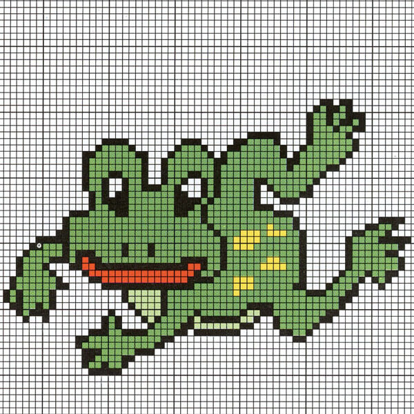 毛衫图案童装青蛙色彩绿色免费素材