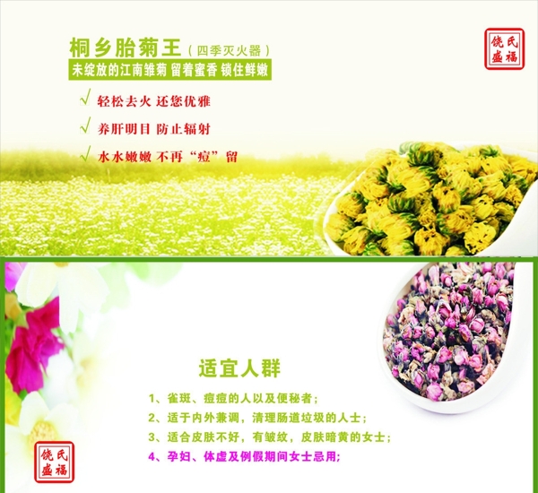 菊花茶海报图片