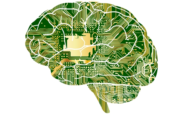 AI制作大脑人工智能科技元素