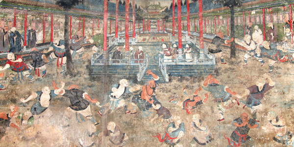 少林寺壁画图片