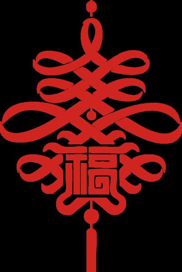 红色中国风装饰png元素