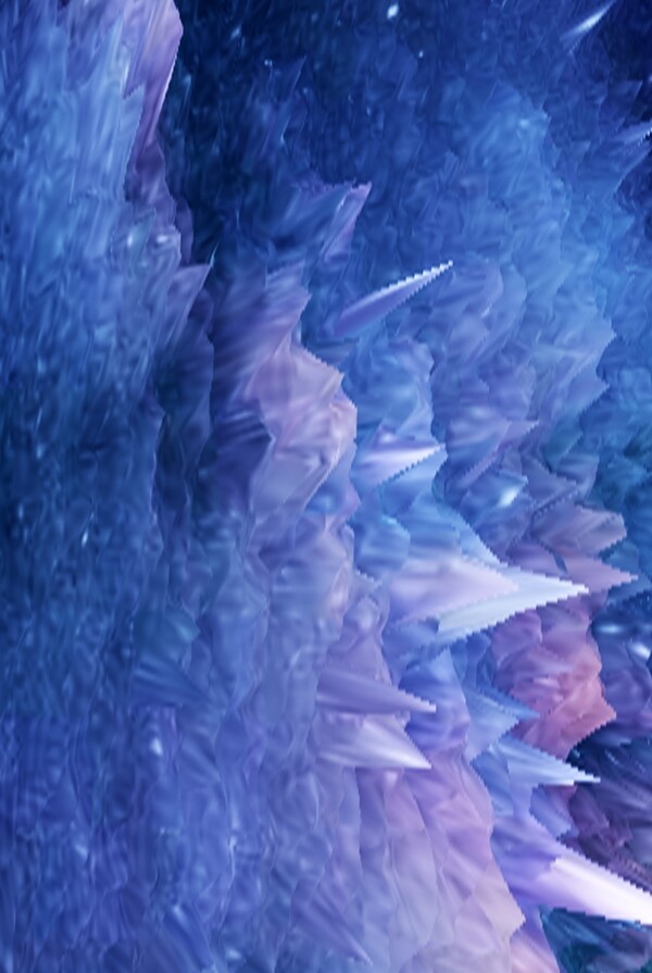 冰刺漩涡抽象纹理