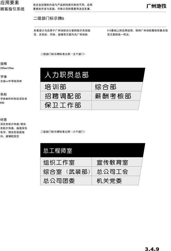 广州地铁VIS矢量CDR文件VI设计VI宝典指示系统1