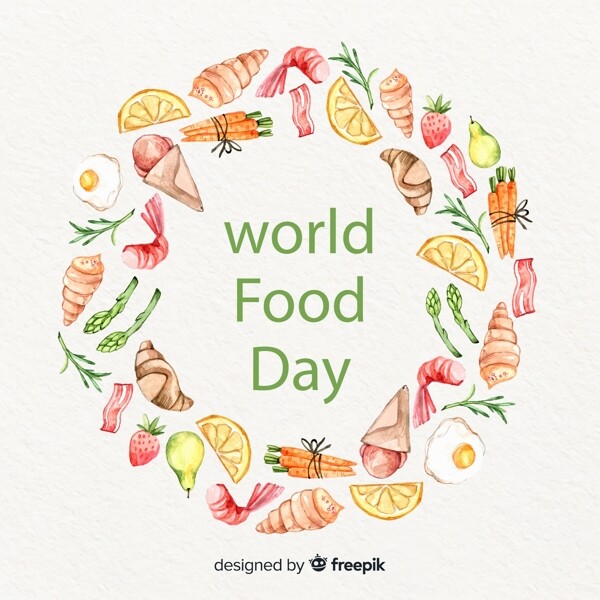 世界粮食日食物圆环图片