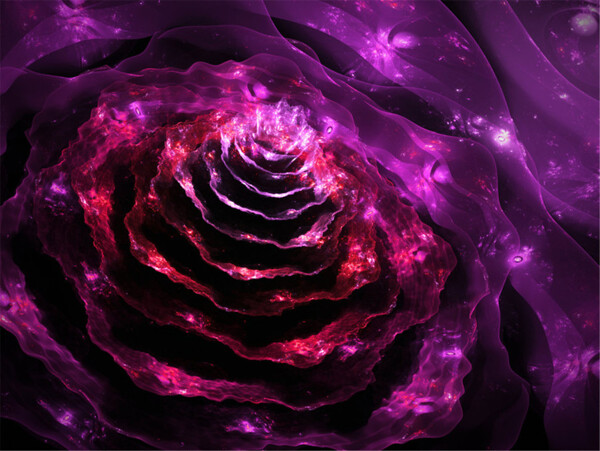 紫罗兰花科技背景图