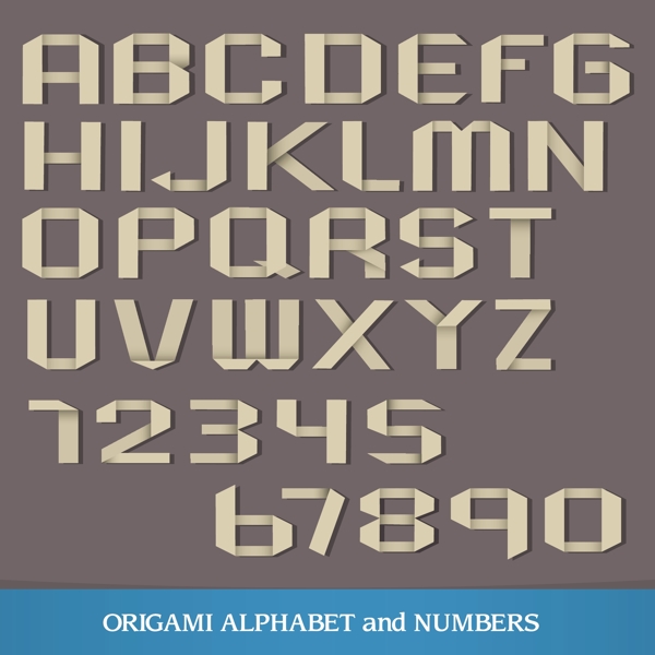 折纸字母数字
