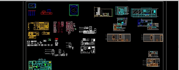 厨房类CAD图块图片