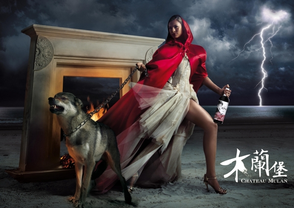 红酒创意广告图片