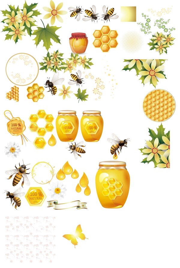 蜂蜜素材