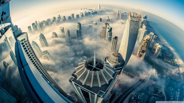迪拜高楼群图片