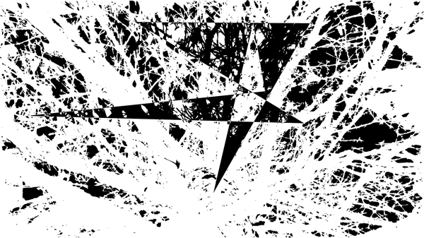 矢量树枝抽象树枝素材黑白图片