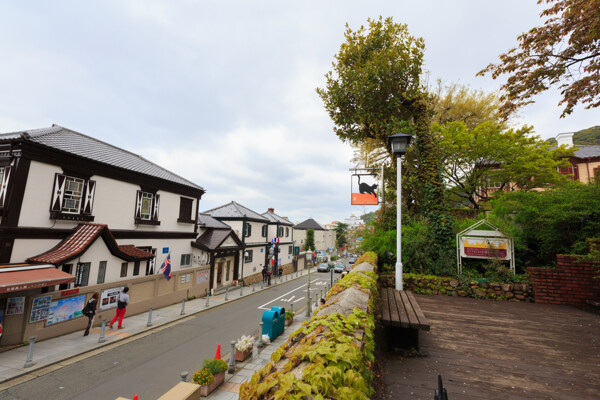 干静的城市街道