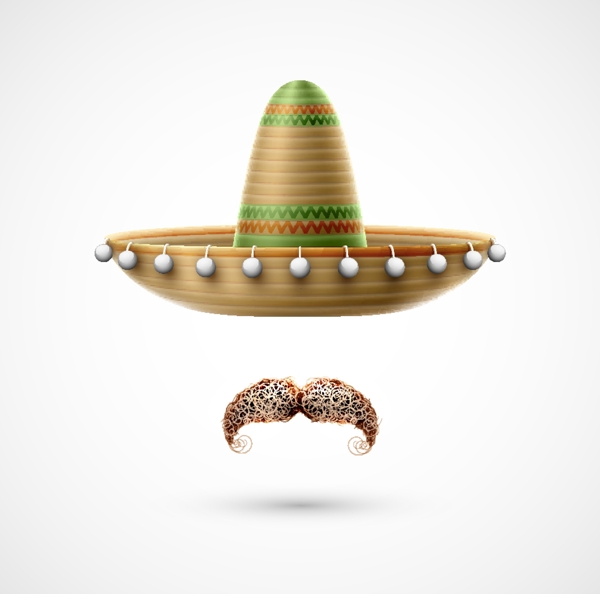 墨西哥帽子胡子背景