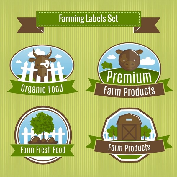 有机农场农产品标识标签