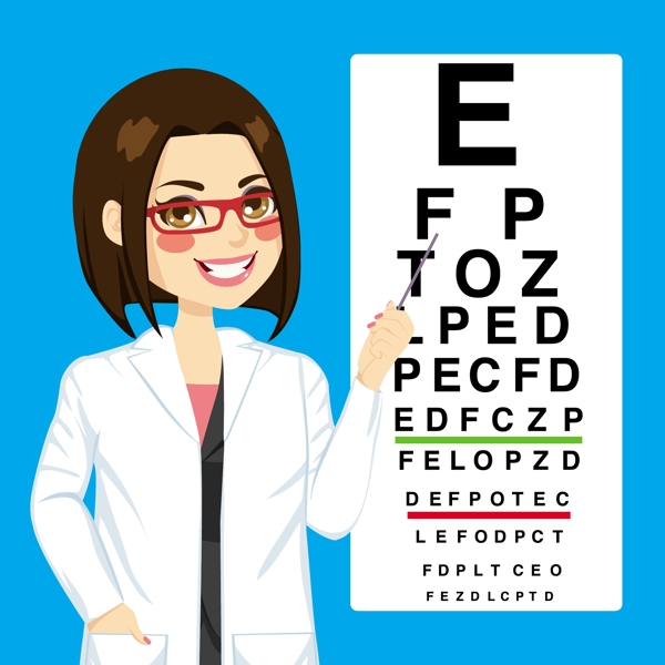 眼科医生视力表矢量素