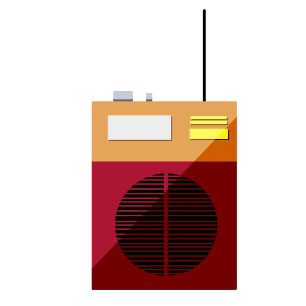 电子产品收音机插画