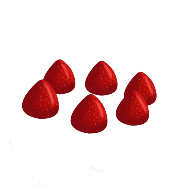 草莓卡通png素材