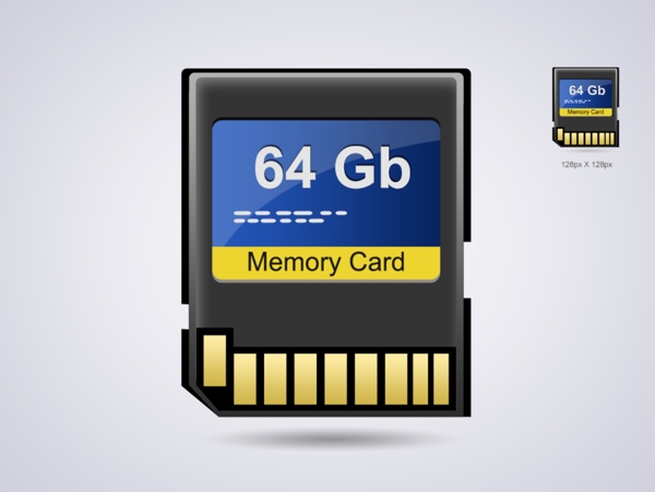 储存卡icon图标设计