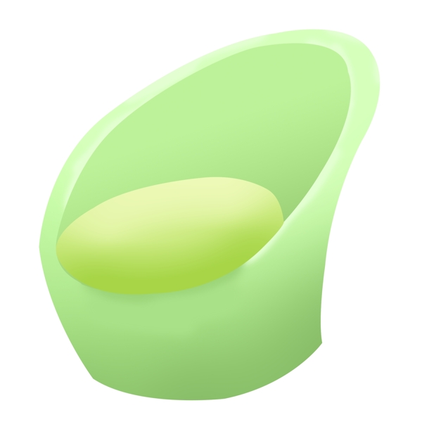 绿色的椅子沙发插画