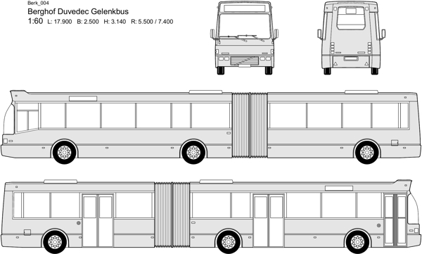Berkhof公交车矢量图