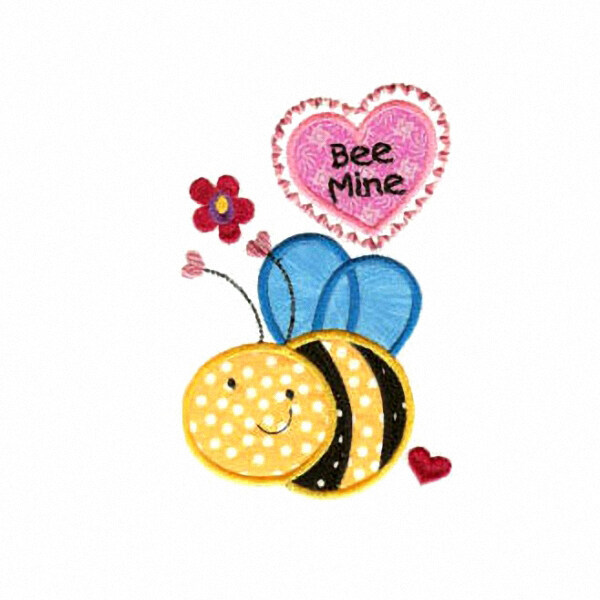 贴布贴布童装卡通卡通动物蜜蜂心形免费素材