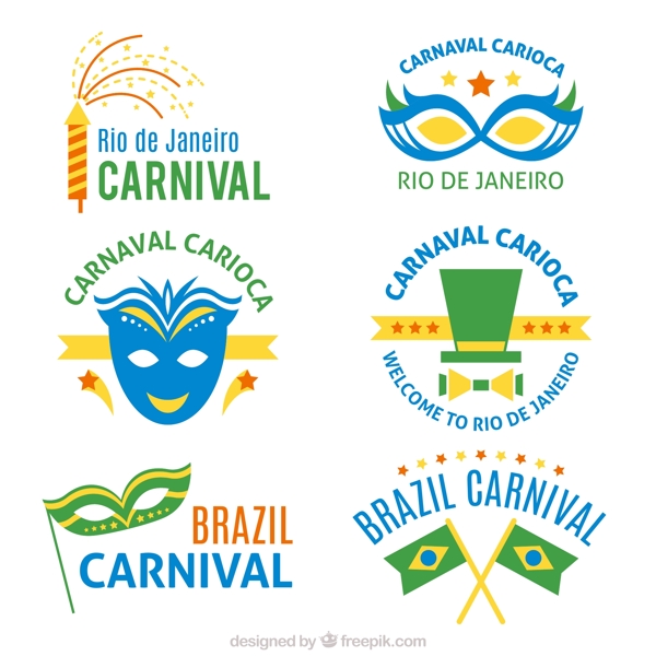 巴西狂欢节徽章设计
