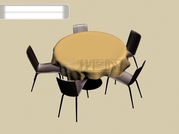 3d餐桌椅子