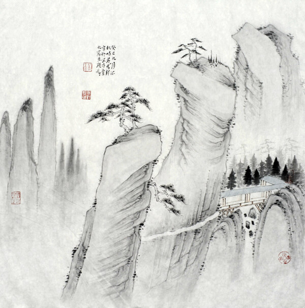 国画山水图片