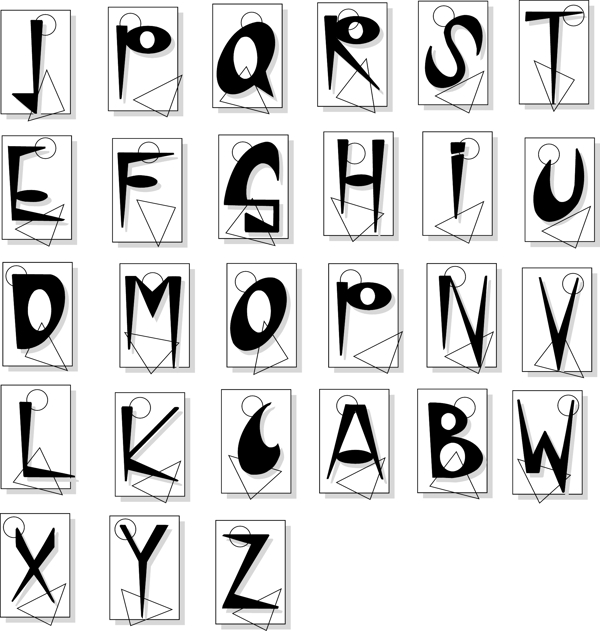矢量字母图片