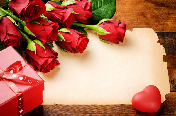 浪漫情人节玫瑰背景图片
