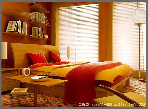 3d精美卧室模型带贴图图片